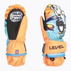 Level Animal children's ski gloves orange