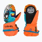 Level Animal children's ski gloves orange