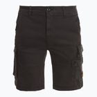 Men's Aeronautica Militare Tasconato black washed shorts