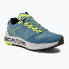 SCARPA Spin Planet women's running shoes ocean blue/lime