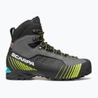 Men's high alpine boots SCARPA Ribelle Lite HD iron gray / lime