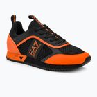 EA7 Emporio Armani Black & White Laces black/orange tiger shoes