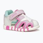 Children's sandals Geox Iupidoo white/fuchsia