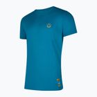 La Sportiva men's Climbing on the Moon turchese/giallo T-shirt