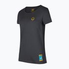 La Sportiva women's T-shirt Climbing on the Moon carbon/giallo