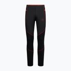 Men's La Sportiva running leggings Primal black/ cherry tomato