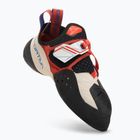 La Sportiva women's climbing shoe Solution white/lily orange