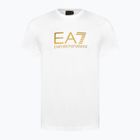 Men's EA7 Emporio Armani Train Gold Label Tee Pima Big Logo white