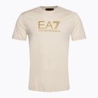Men's EA7 Emporio Armani Train Gold Label Tee Pima Big Logo rainy day T-shirt