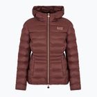 Women's EA7 Emporio Armani Train Core Plus Eco Down Medium Padded puce jacket