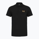 Men's EA7 Emporio Armani Core Identity Polo shirt black / gold logo
