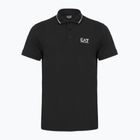 Men's EA7 Emporio Armani Core Identity Piqué Polo Shirt black