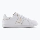 EA7 Emporio Armani Classic Logo full wht/gold detail shoes