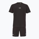 EA7 Emporio Armani Ventus7 black T-shirt + shorts set