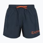 Men's EA7 Emporio Armani Extended Logo Boxer swim shorts armani blue / tangerine tango