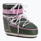 Women's Moon Boot Icon Low Space Racing forest green/silver/pink snow boots