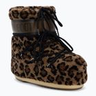 Women's snow boots Moon Boot Icon Low Fleece Leopard cognac/cocoa