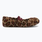 Women's slippers Moon Boot Fleece Ballerina Leopard cognac/cocoa