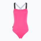 EA7 Emporio Armani Logo Tape One Piece swimsuit neon pink