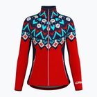 Women's trekking sweatshirt Crazy Wonder Magic norway red wool