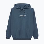 Women's sweatshirt Kaotiko Sud Cap Washed Time is Now marino