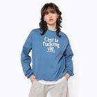 Men's sweatshirt Kaotiko C'est la vie denim blue
