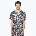 Men's shirt Kaotiko Geo Abstract black / ivory
