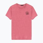 Men's T-shirt Kaotiko Washed No Roles Flower pink flamingo