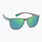 Polaroid PLD 8049/S grey green/greygreen mirror polarised children's sunglasses