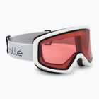 Bollé Bedrock white matte/vermillon ski goggles