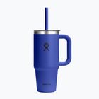 Mug Hydro Flask Travel Tumbler Clear Lid 710 ml capri blue
