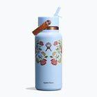 Thermal bottle Hydro Flask Wide Mouth with Flex Straw Cap 946 ml western light blue