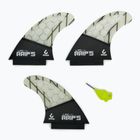 Surfboard fins (3 pcs) Lib Tech Tri Fin Set white and black 19SUFIN-2