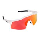 Cycling goggles 100% Speedcraft Sl Multilayer Mirror Lens soft tact off white/hiper red STO-61002-412-01