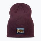 Winter hat BUFF Knitted Lilon long burgundy