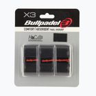 Padel racket wraps Bullpadel GB-1201 Comfort Absorbent 3 pcs. black