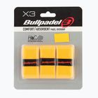 Padel racket wraps Bullpadel GB-1201 Comfort Absorbent 3 pcs. yellow