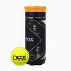 Padel balls NOX Pro Titanium 3 pcs yellow