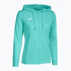 Women's tennis sweatshirt Joma Sculpture II Zip-Up Hoodie turquoise