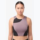 Women's running tank top NNormal Trail Cropped Top purple