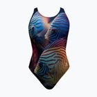 Women's one-piece swimsuit RAS Colorfish Race Back multicolour