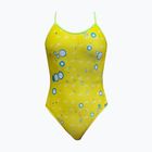 Women's one-piece swimsuit RAS Fluid Race Back yellow