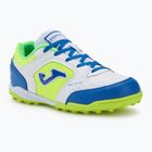 Children's football boots Joma Top Flex TF white/royal blue