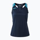 Women's tennis T-shirt Joma Terra Tank Top dark navy/turquoise fluor
