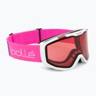 Children's ski goggles Bollé Rocket white& pink matte/ vermillon