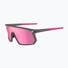 Tifosi Moab Clarion satin vapor/clarion sunset pink/ac red/clear sunglasses
