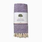Yoga blanket JadeYoga Recycled Cotton Hand Loomed Yoga purple