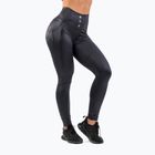 Women's leggings NEBBIA Glossy Look Bubble Butt volcanic black