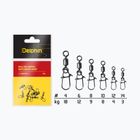 Delphin Spinning Rollings Swivel With Micro Snap 10 pcs black 969B05004