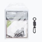Delphin End T-Lock spinning swivel with safety pin 10 pcs black 101001560